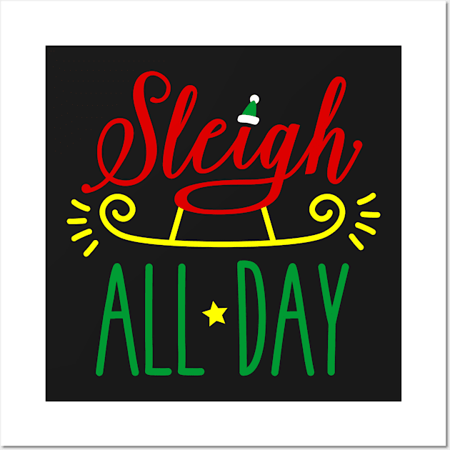 Sleigh All Day Wall Art by VomHaus